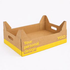 Гофролоток с ручками и усиленными углами (Reinforced Produce Tray)