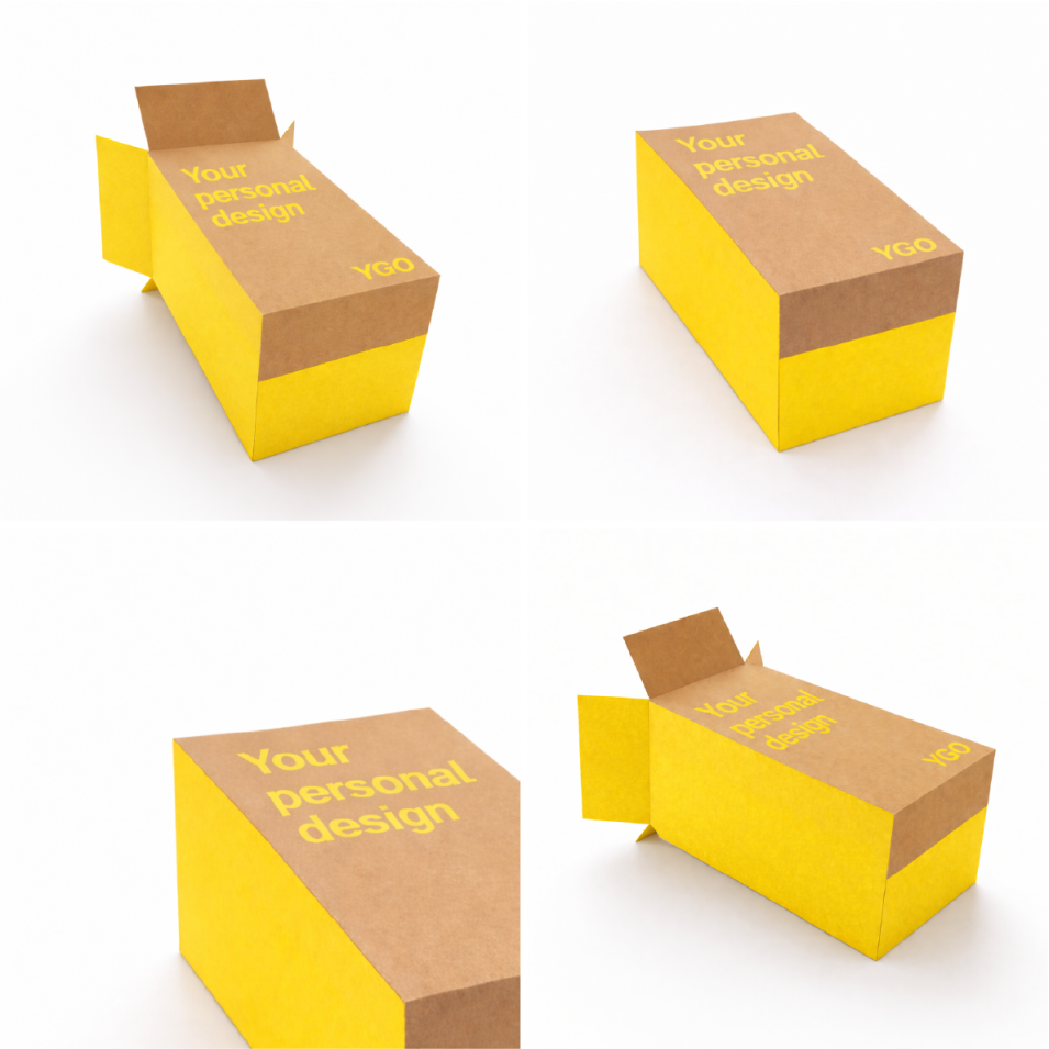 Высокая четырехклапанная коробка (Corrugated Slotted Container / RSC)