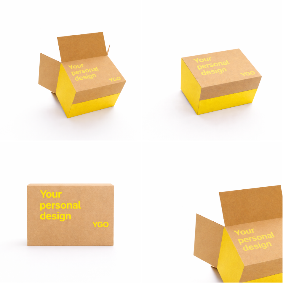 Низкая четырехклапанная коробка (Corrugated Slotted Container / RSC)