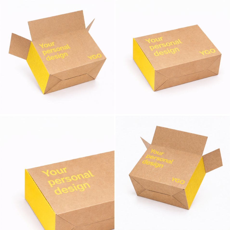 Стандартная четырехклапанная коробка с дном 1-2-3 (Bottom Slotted Container)