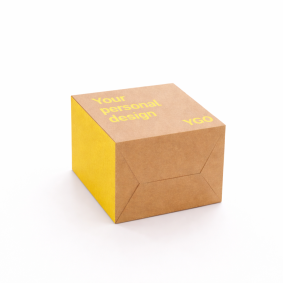 Квадратная четырехклапанная коробка с дном 1-2-3 (Bottom Slotted Container)