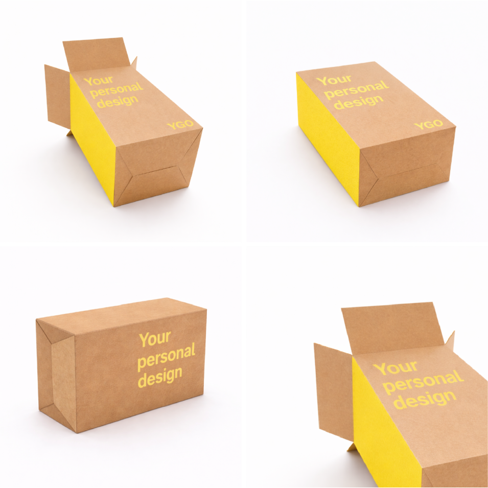 Высокая четырехклапанная коробка с дном 1-2-3 (Bottom Slotted Container)