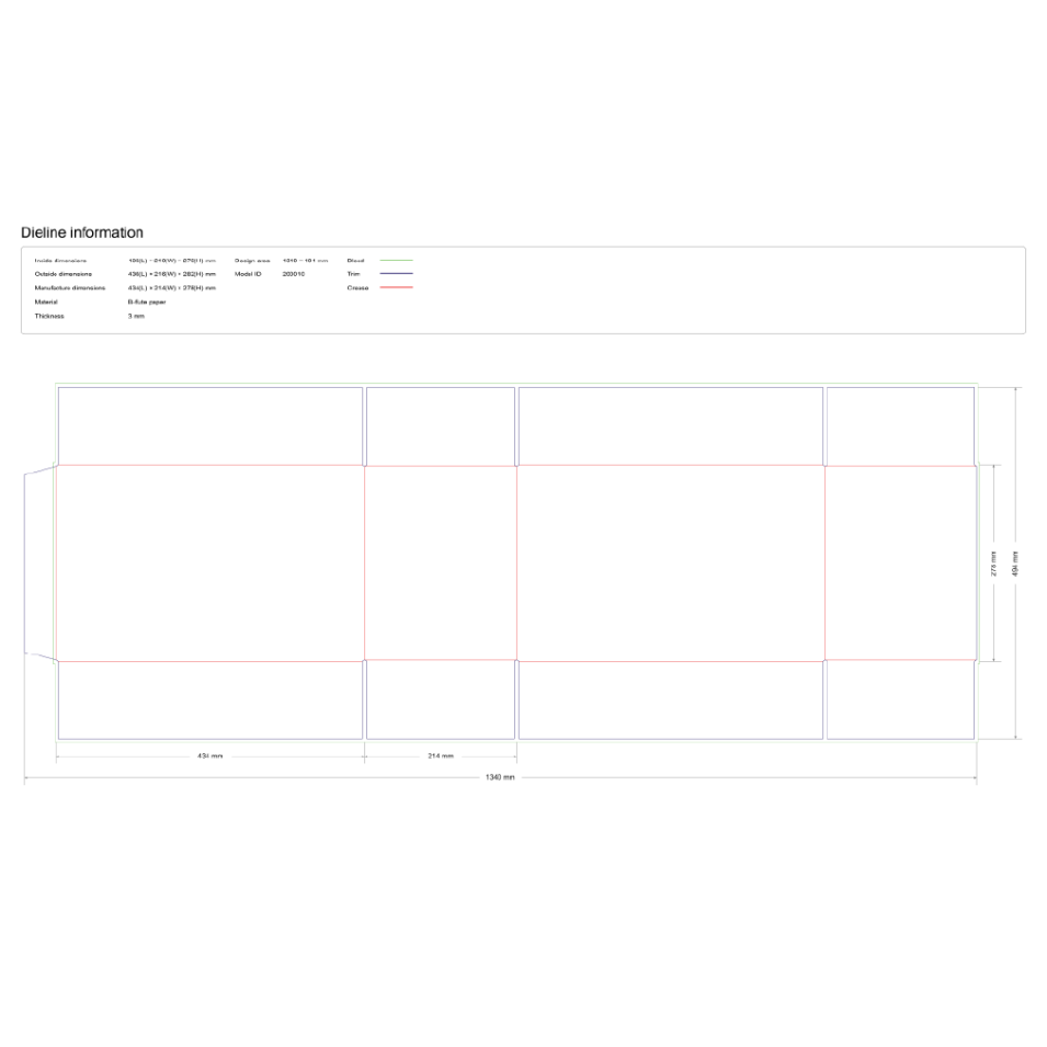 Стандартная четырехклапанная коробка (Corrugated Slotted Container / RSC)