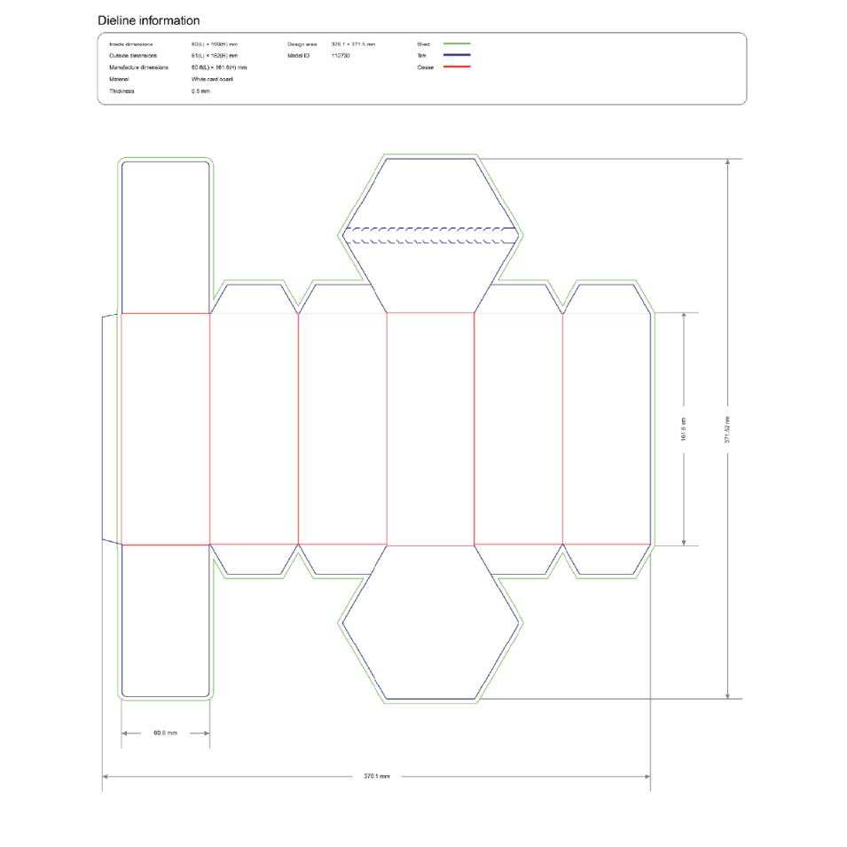 Шестиугольная коробка Hexagon Box)