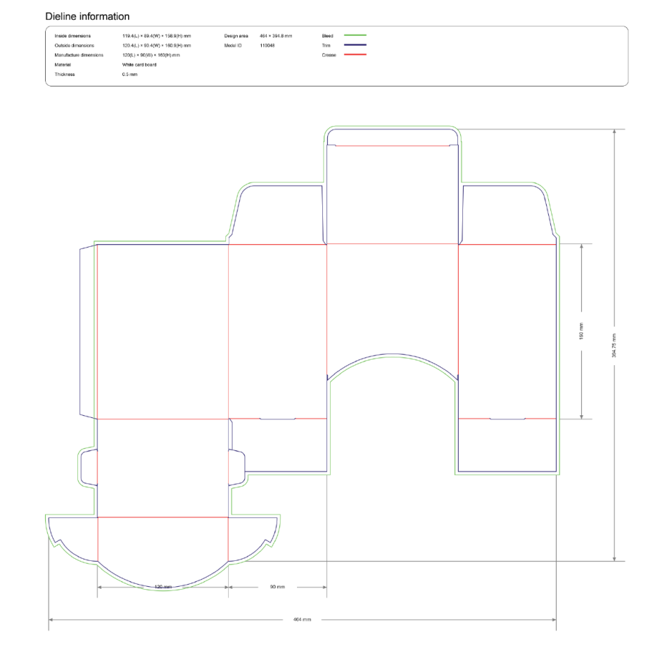 Коробка-диспенсер с откидной передней панелью (Flip Out Open Dispenser)