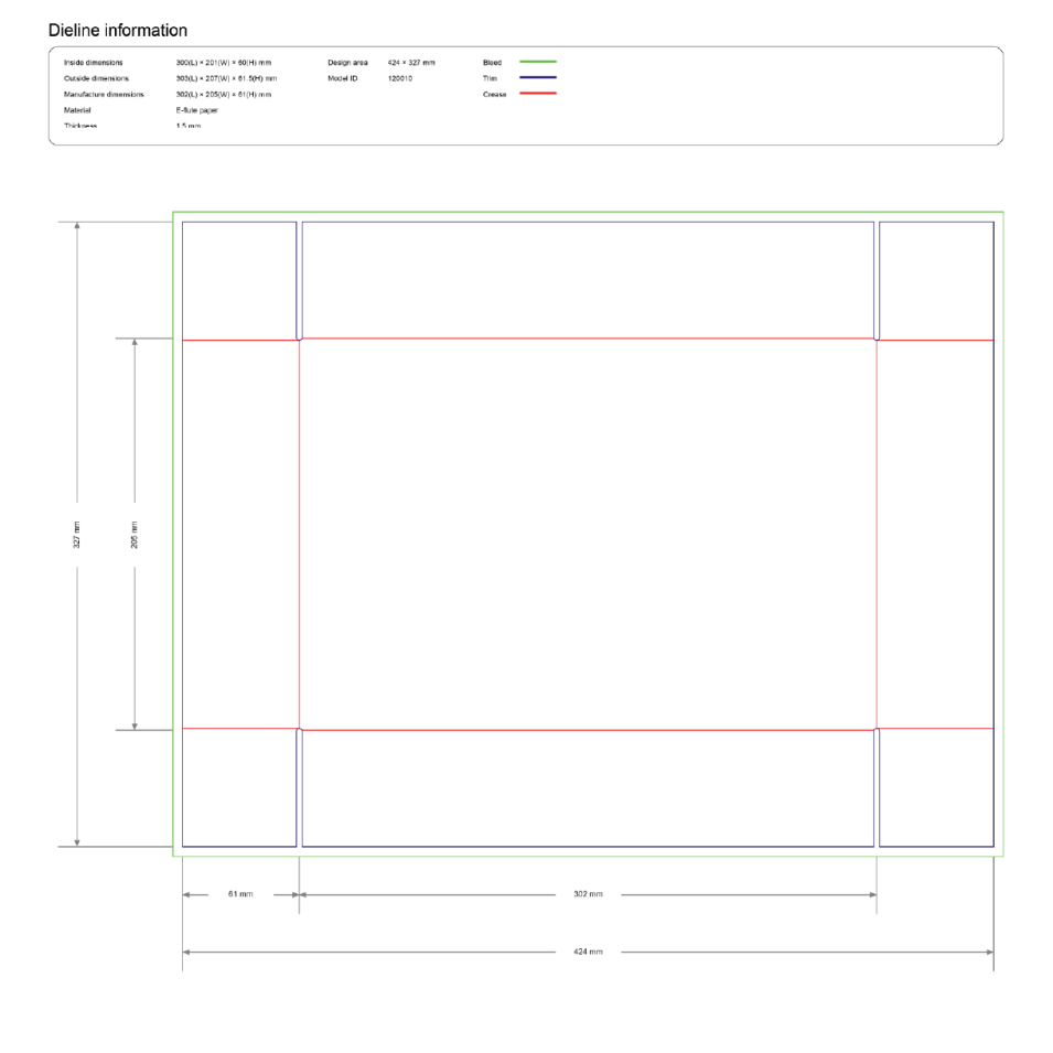 Лоток с четырёхточечной склейкой (Four Corner Tray)