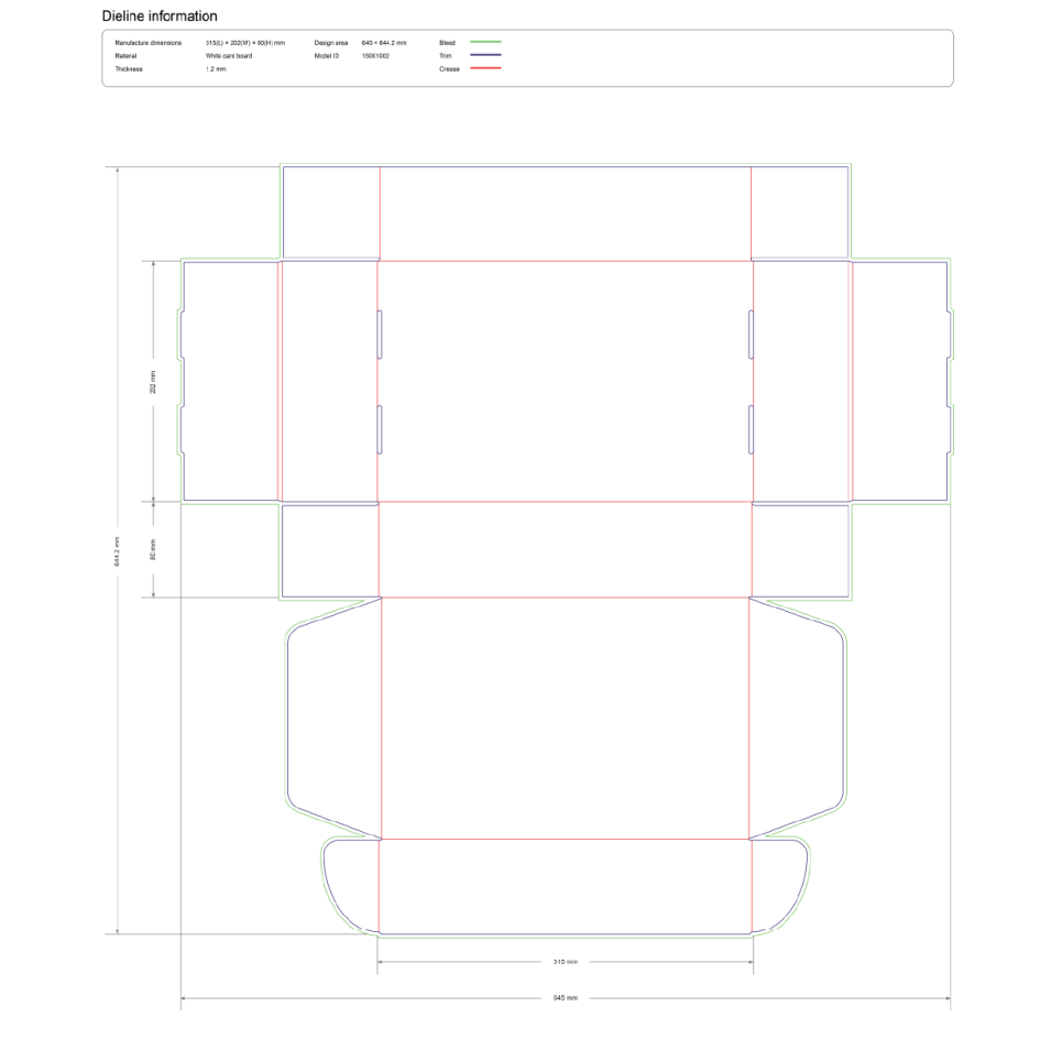 Коробка с верхним клапаном и фиксирующими язычками (Tab Lock Tuck Top)