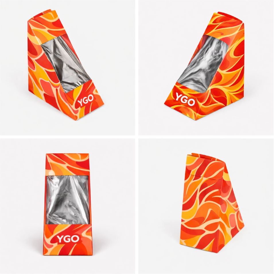 Треугольная коробка для сэндвича (Sandwich Wedge Box)