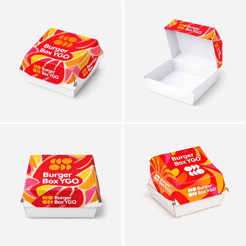 Коробка  для бургера "ракушка" (Burger Box)