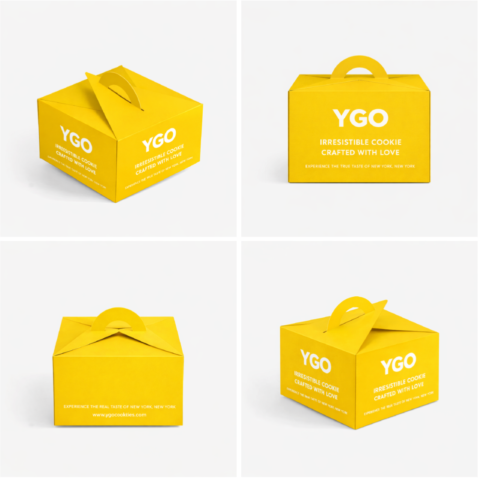 Самосборная коробка для тортов (No Glue Cake Boxes)