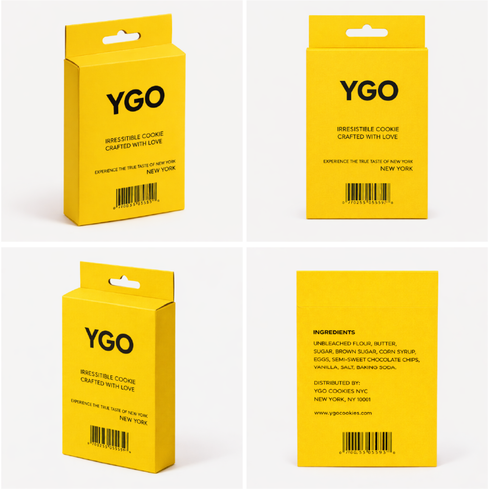 Коробка с подвесом и дополнительной панелью (5 Panel Hanger Tuck End)