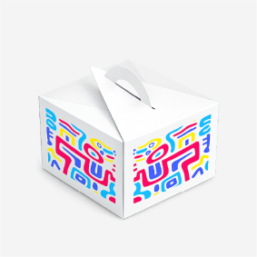 Самосборная коробка для тортов (No Glue Cake Boxes)