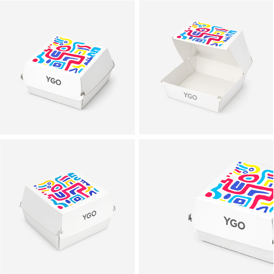 Коробка  для бургера "ракушка" (Burger Box)