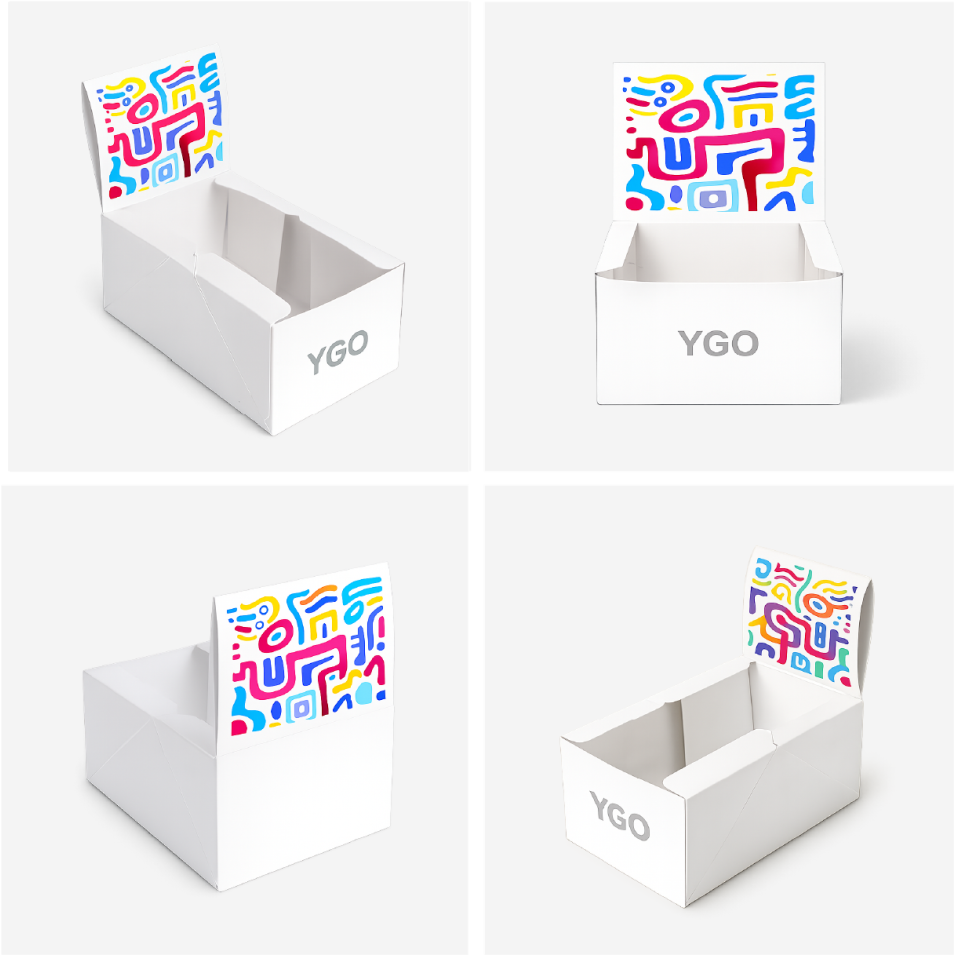 Витринная коробка с четырёхточечной склейкой (4 Corner Display Box)