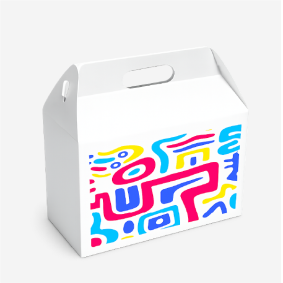 Коробка с ручкой и верхом "домиком" (Gable Box)