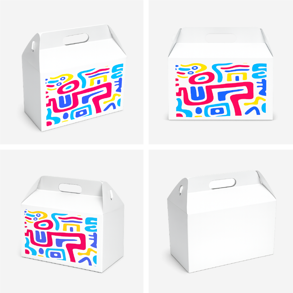 Коробка с ручкой и верхом "домиком" (Gable Box)