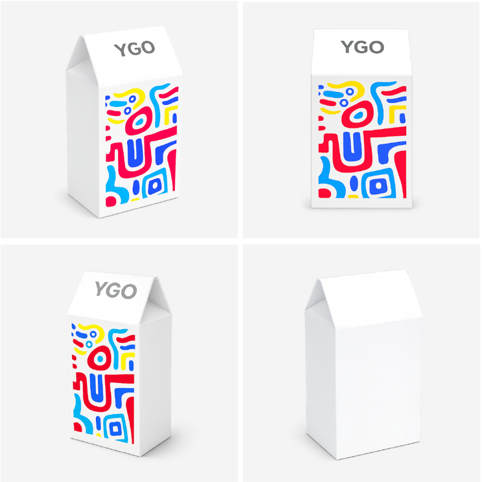 Коробка с верхом "домиком" и ручкой (Gable Bag)