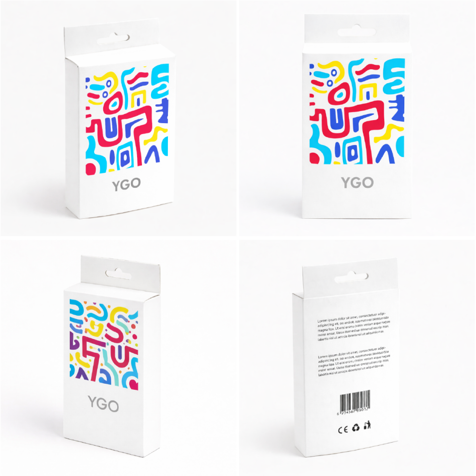 Коробка с подвесом и дополнительной панелью (5 Panel Hanger Tuck End)