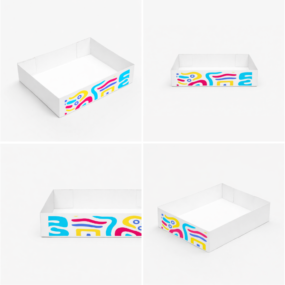 Лоток с четырёхточечной склейкой (Four Corner Tray)