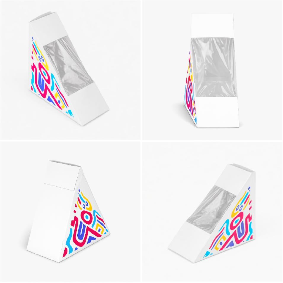 Треугольная коробка для сэндвича (Sandwich Wedge Box)